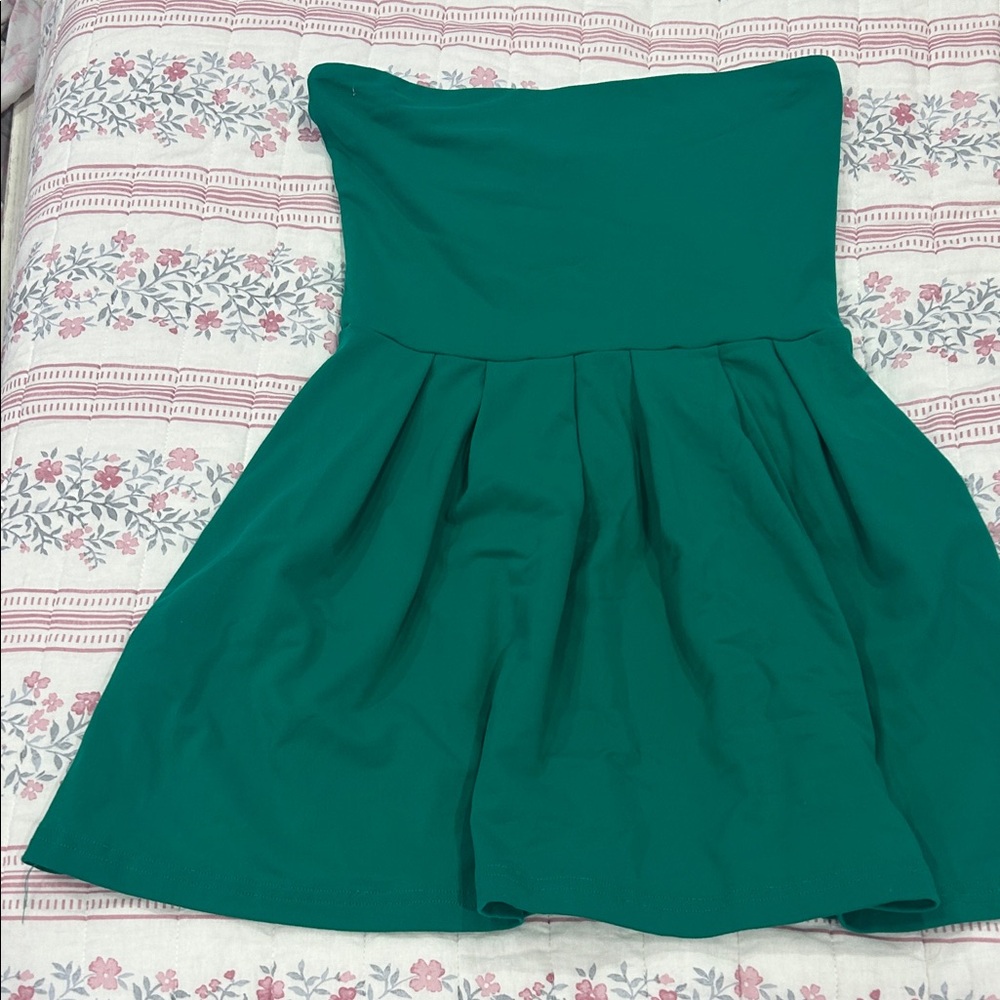 Susana Monaco Strapless Green Dress